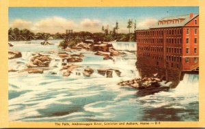 Maine Auburn and Lewiston The Falls Andrscoggin River Dexter Press