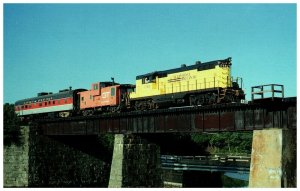 St. Lawrence & Atlantic #1758 Train Portland ME Island GT Caboose Postcard   