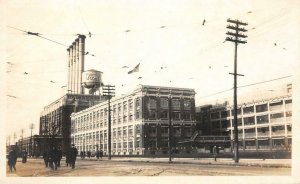 RPPC FORD Detroit, MI Plant Automobile Factory c1910s Vintage Photo Postcard 