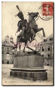 Old Postcard Luneville The Staue Du General De Lasalle By Cordier Cossack Army