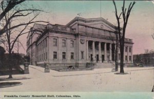 Ohio Columbus Franklin County Memorial Hall 1912