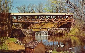 Covered Bridge & Mill Pond Bedford, New Hampshire, USA Unused 