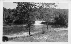 F17/ Fort William Ontario Canada RPPC Postcard 1947 Middle Falls