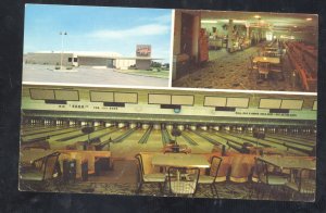 GRAND ISLAND NEBRASKA MEVES BOWL BOWLING ALLEY ADVERTISING VINTAGE POSTCARD