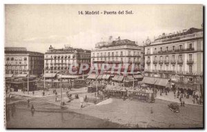 Old Postcard Spain Spain Espana Madrid Porta del Sol