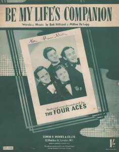 Be My Life's Companion The Four Aces Sheet Music