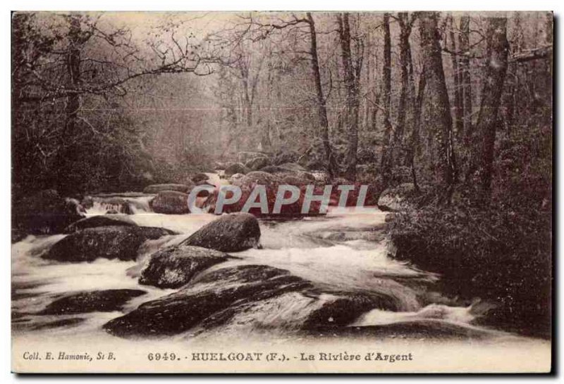 Old Postcard Huelgoat the River of Silver