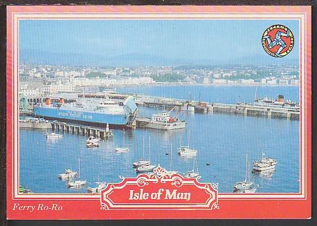 Ferry Ro-Ro Isle of Man Postcard BIN