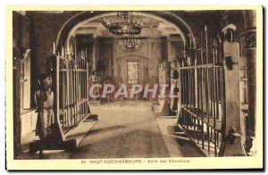 Postcard Old High Koenigsbourg Knights Hall