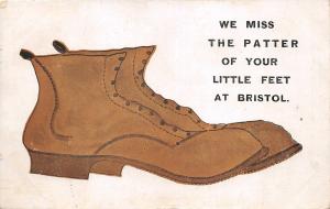 uk40291 miss the pattern of your little feet at bristol real photo  uk novelty