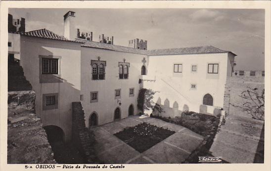 Portugal Obidos Patio da Pousada do Castelo Real Photo