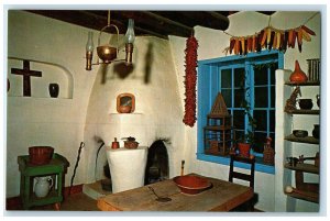 c1960s Kitchen Scene Of The Kit Carson Home Taos New Mexico NM Unposted Postcard