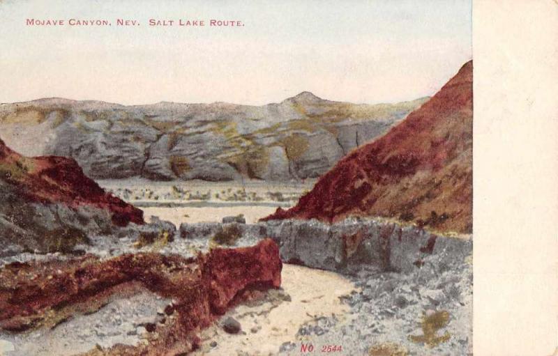 Mojave Canyon Nevada Salt Lake Route Scenic View Antique Postcard K73030