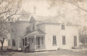 J81/ Galesburg Michigan RPPC Postcard c1910 Home Residence  277