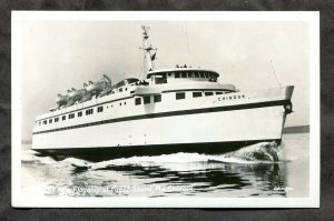 dc439 - CANADA 1950s Ship MV CHINOOK Real Photo Postcard