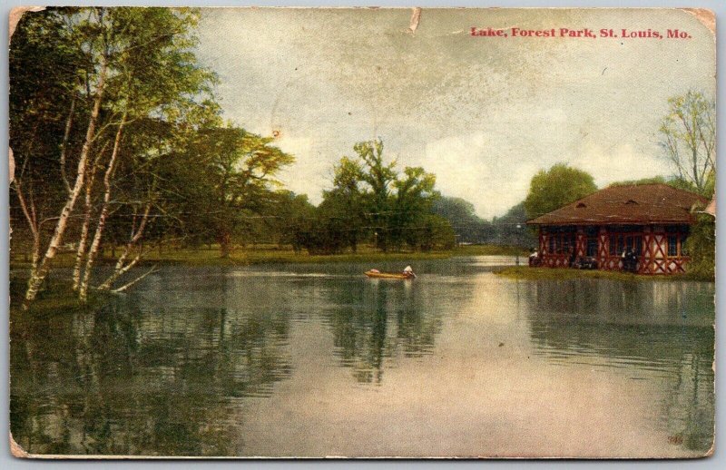 St. Louis Missouri 1910 Postcard Lake Forest Park