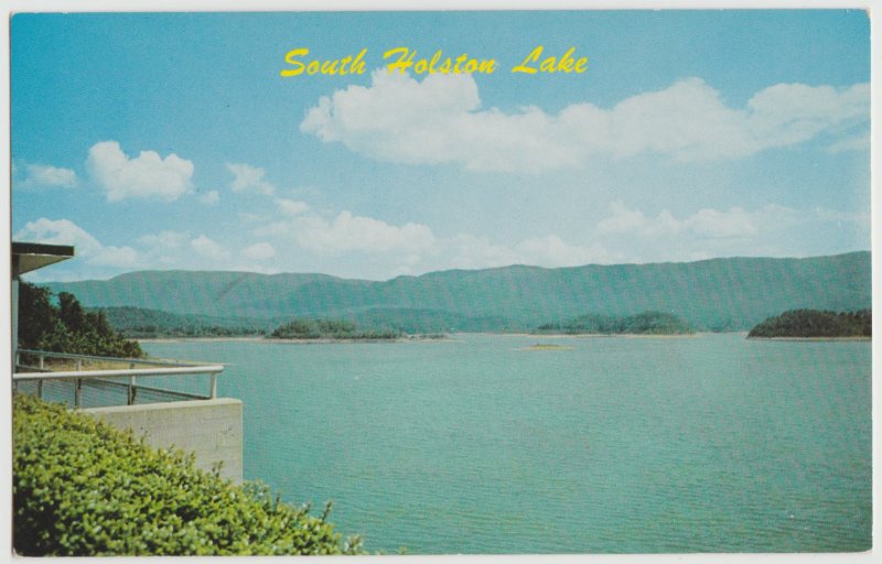 SOUTH HOLSTON LAKE Bristol TN Postcard Watauga Dam control