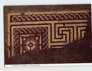 Postcard Roman Mosaic, Chichester Cathedral, Chichester, England