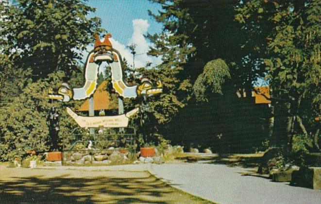 Canada North Vancouver Wishing Well and Totem Poles At Capilano Canyon