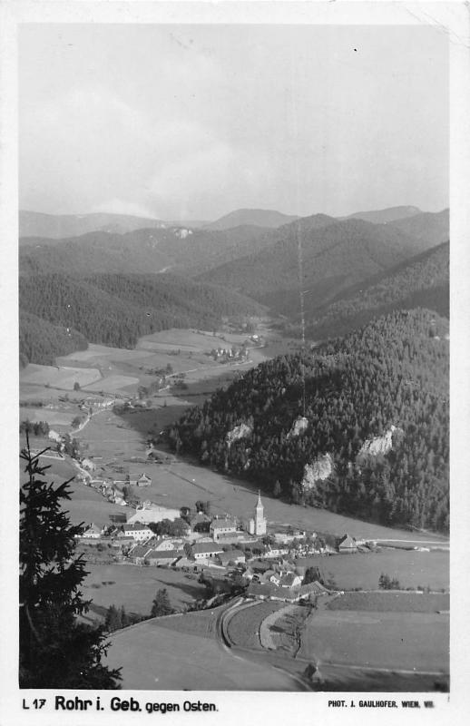 B7085 Austria NO Rohr i Geb gegen Osten 1934 