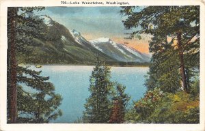 US Washington Lake Wenatchee vintage postcard
