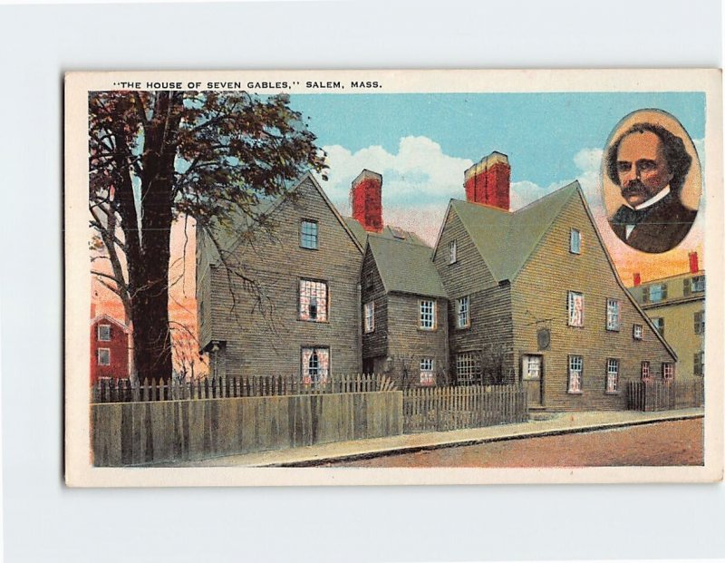 Postcard The House Of Seven Gables, Salem, Massachusetts
