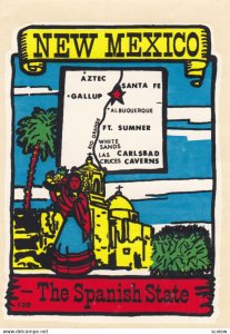 NEW MEXICO Travel label 40-50s