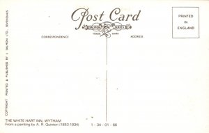 Oxfordshire Postcard - The White Hart Inn, Wytham, Artist A.R.Quinton RS40847