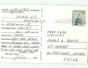 Pre-1980 RADIO CARD - CB HAM OR QSL Utica New York NY AH2316