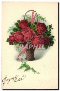 Old Postcard Fantasy Flowers