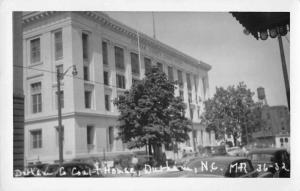 Durham North Carolina birds eye view Durham Co Court House real photo pc Z26383