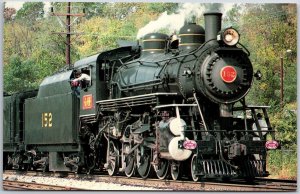 Kentucky Railway Museum 4-6-2 Pacific Class K-1 # 152 Transkentucky Postcard