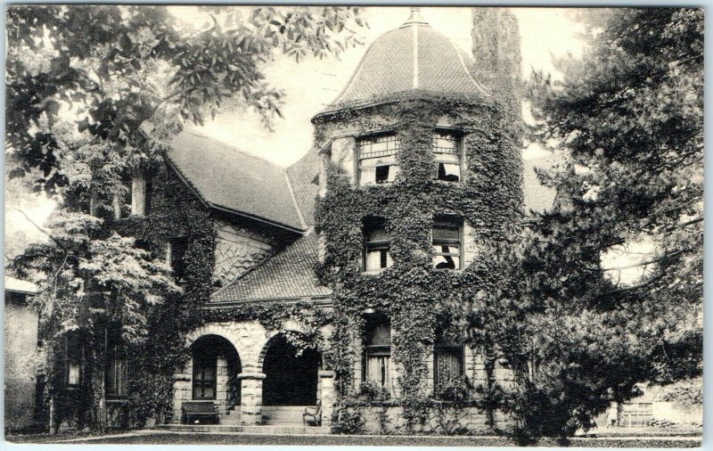 1943 Oberlin, OH Baldwin Cottage College Collotype Photo Postcard Beautiful A38