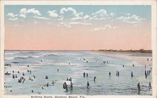 Florida Daytona Beach Bathing Scene