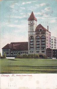 Illinois Chicago Illinois Central Depot 1907