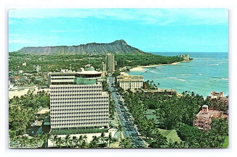 Top Of Waikiki Revolving Restaurant Hawaii Diamond Head c1980 Postcard