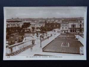 Somerset WESTON SUPER MARE Balustrade & Gardens c1927 RP Postcard by H.J. Series