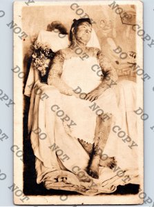 RARE c1915 Betty The Alligator Girl BERRIEN COUNTY Georgia GA Circus Freak RPPC