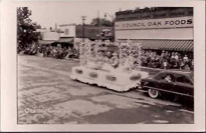 IA Orange City Parade Chamber Commerce Float Real Photo