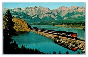 Vintage 1940's Postcard Canadian Rockies Number One Train Canada