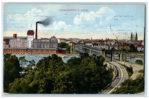 1915 Ludigshafen A. Rhein Rhineland-Palatinate Germany Posted Antique Postcard