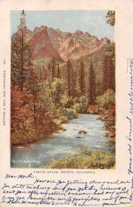 Shasta California Castle Crags Scenic View Antique Postcard J70274