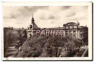 Old Postcard Toulouse Facade East Capitol and Square Dungeon