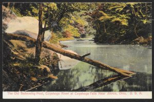 Old Swimming Pool Cuyahoga River Cuyahoga Falls Ohio Unused c1910s