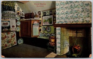 Vtg Netherlands Eiland Island of Marken Home Interior 1910s Postcard