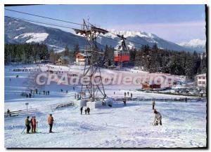 Postcard Modern Wintersportparadies Igis Tirol