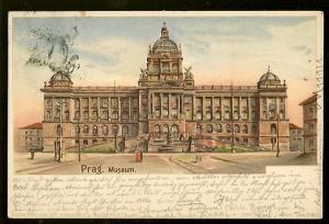 Austria 190? Prag Museum Edgar Schmidt Art Postcard