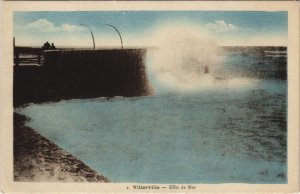 CPA VILLERVILLE Effet de Mer (1229642)