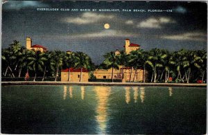 Postcard BUILDING SCENE Palm Beach Florida FL AO6707