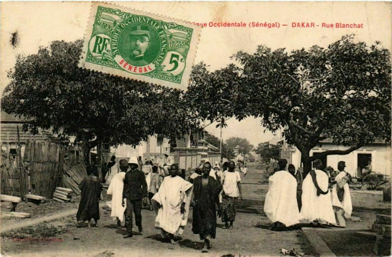 CPA AK Dakar - Rue Blanchat SENEGAL (778508)